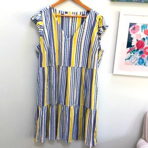 Loft Plus cotton seersucker dress